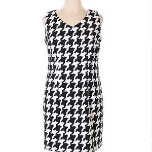 Alyx Size 16 Houndstooth Print Sheath Dress